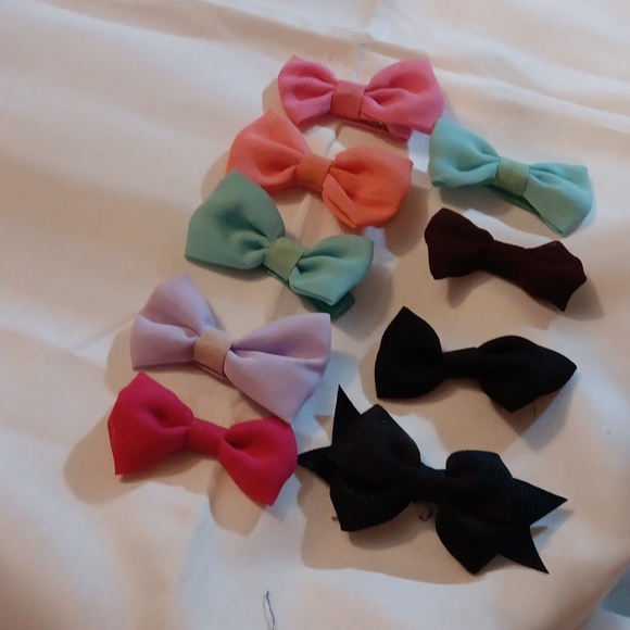 Other - Colorful Bow Hair Clips Set for Kids